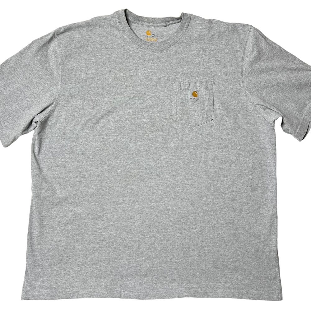 Carhartt Rugged Short Sleeve Crewneck Pocket T-Shirt Grey Men’s Sz 3XL